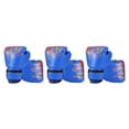 thumbnail image 4 of Eigraketly Guantes de boxeo para niños Punzonado Sparring Guantes de lucha Protector de manos Azul Type1 NO1, 4 of 6