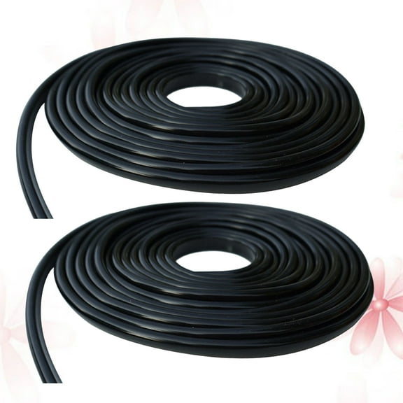 NIAIZEK 2pcs Door Protector Car Black PVC for Vehicle Door Edge Protection