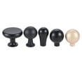 thumbnail image 4 of Negro / Golden Mini Perilla Módica Metal Manija Puerta Pequeño Pull Cocina Cajón de baño Redondo Oval Relleno Forma de círculo con tornillo, 4 of 7