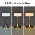 thumbnail image 6 of Better Homes & Gardens Portable Milk Glass Table Lamp, Rechargeable, 6 of 15