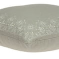 thumbnail image 5 of Parkland Collection Neera 20x20" Floral Details Cotton Throw Pillow in Beige, 5 of 10