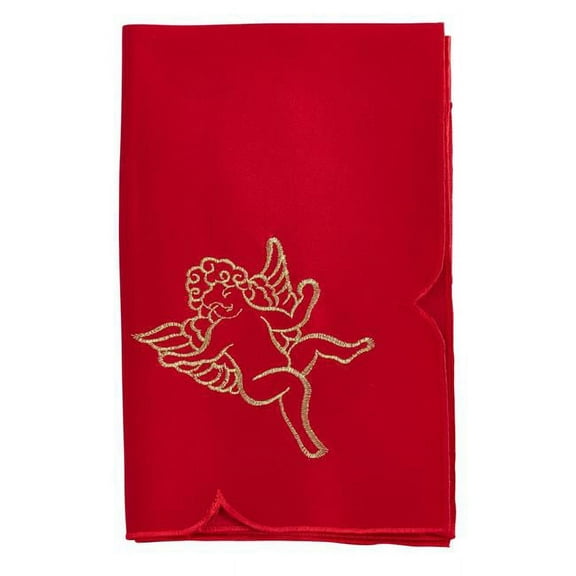 Saro Lifestyle Embroidered Cupid Design Napkin (Set of 4)