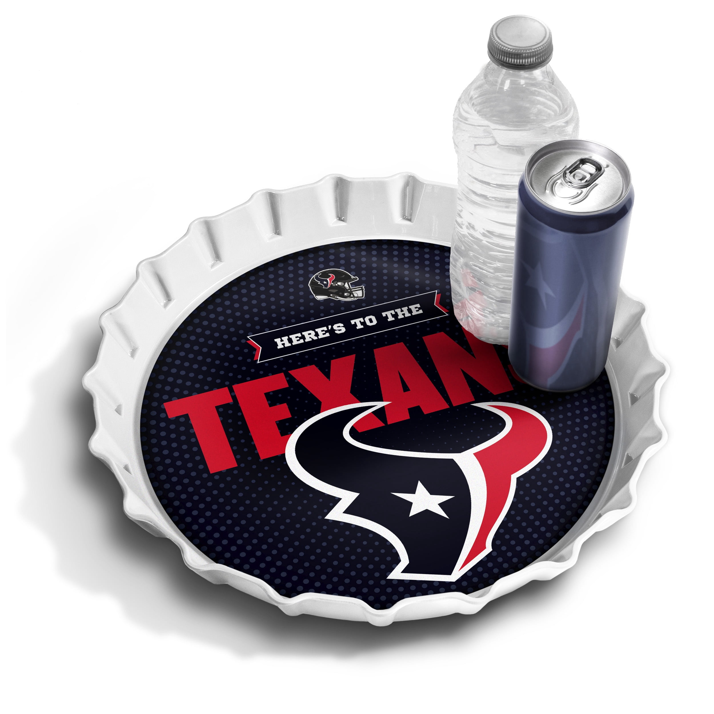 YouTheFan NFL Houston Texans Bottle Cap Serving Tray