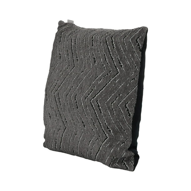 Cojín decorativo Gaon Acolchonado de Chenille Suave Gris Set de 2 piezas