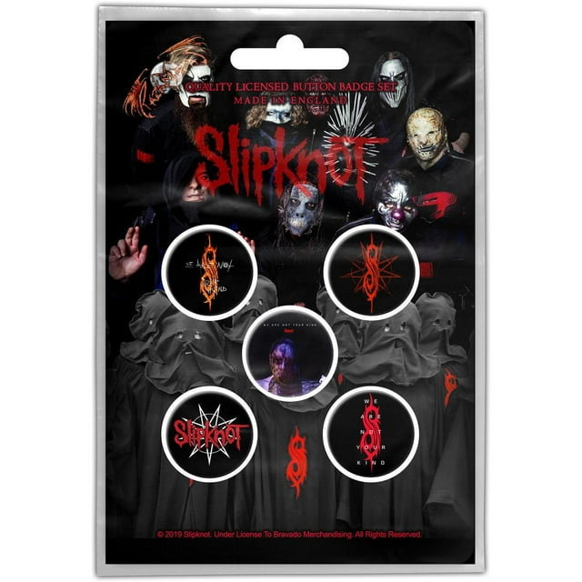 Slipknot Nous Ne Sommes Pas Ton Gentil Ensemble de Badges (Lot de 5)
