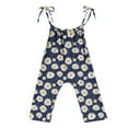 thumbnail image 4 of Odeerbi 2-13 Years Teen Girls Summer Jumpsuit Daisy Print Camisole Romper Casual Breathable Comfortable Overalls Strap Bib Overall Pants Playsuit, 4 of 4