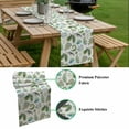 thumbnail image 5 of Sage Green Leaf Table Runner - 48 Inch Long, Kitchen Dining Table Runner Dresser Scarves, Vintage Botanical Ferns Country Plant Farmhouse Decor for Coffee Tables Wedding Party Banquet, 5 of 8