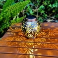 thumbnail image 4 of Set of 2 Solar Hanging Lantern Lights Outdoor Waterproof Metal Decorative for Garden Patio Yard Lawn and Tabletop Decorations. Unique Gifts for Women Mum Butterfly Lovers., 4 of 8