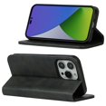thumbnail image 3 of For iPhone 15 Pro Max Calf Texture Phone Case Magnetic Closing Leather Wallet Stand Cover, 3 of 5