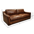 thumbnail image 4 of GTR Leather Ramba 100% Top Grain  Contemporary Loveseat Sofa with Deep Seat, 4 of 7