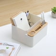 thumbnail image 2 of Vadktai Desktop Storage Box, Small Table Organizer, Remote Control Holder Makeup Caddy for Countertop Home Office Supplies Pencil Card Box Container, 2 of 3