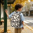 thumbnail image 6 of Brown and Beige Leopard Print 17" School Backpacks for Teens,Waterproof Oxford Fabric,S-Shape Padded Straps for School,Travel,Hiking,Camping, 6 of 6