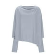 thumbnail image 4 of Utoimkio Women's Off Shoulder Fall Sweaters Long Sleeve Crewneck Pullover Knit Jumper Tops Fall Sweaters for Women, 4 of 6