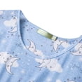 thumbnail image 6 of American Trends Womens Cotton Nightgowns Cartoon Printed Night Shirt for Sleeping Casual Pajamas Long Sleep Dress Cute Sleepwear Blue Moon Small, 6 of 7