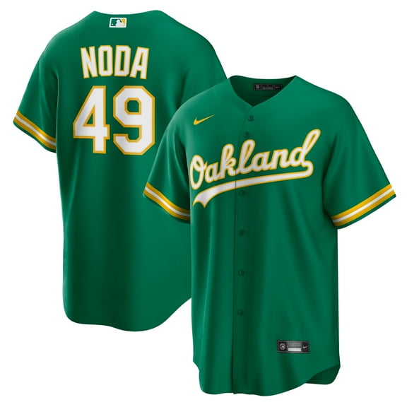 Men's Nike Ryan Noda Kelly Green Oakland Athletics Alternate Replica Jersey