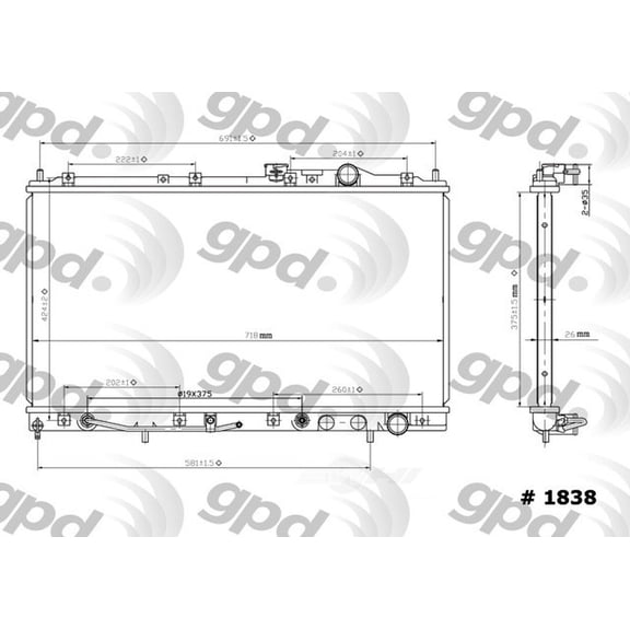 Radiator Fits select: 1994-1998 MITSUBISHI GALANT