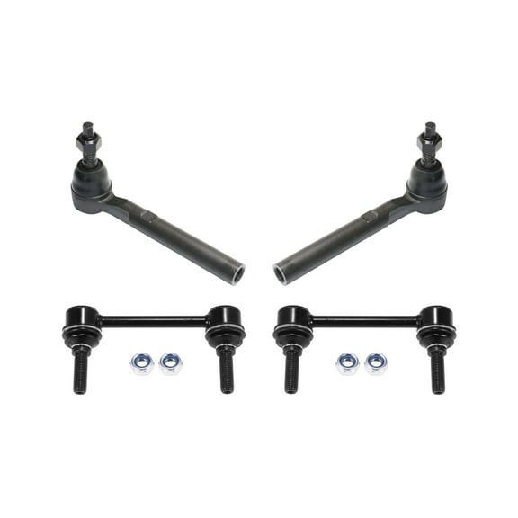 PartsW - 4 Pc Front Stabilizer Sway Bar End Links, Tie Rod Ends Outer, Suspension Kit for Hummer H3 H3T