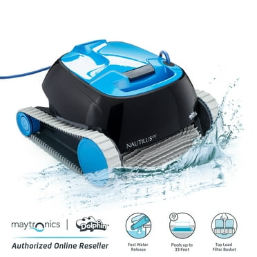 Dolphin Nautilus CC Robotic Pool Vacuum Cleaner All Pools up to 33 FT - Wall Climbing Scrubber Brush