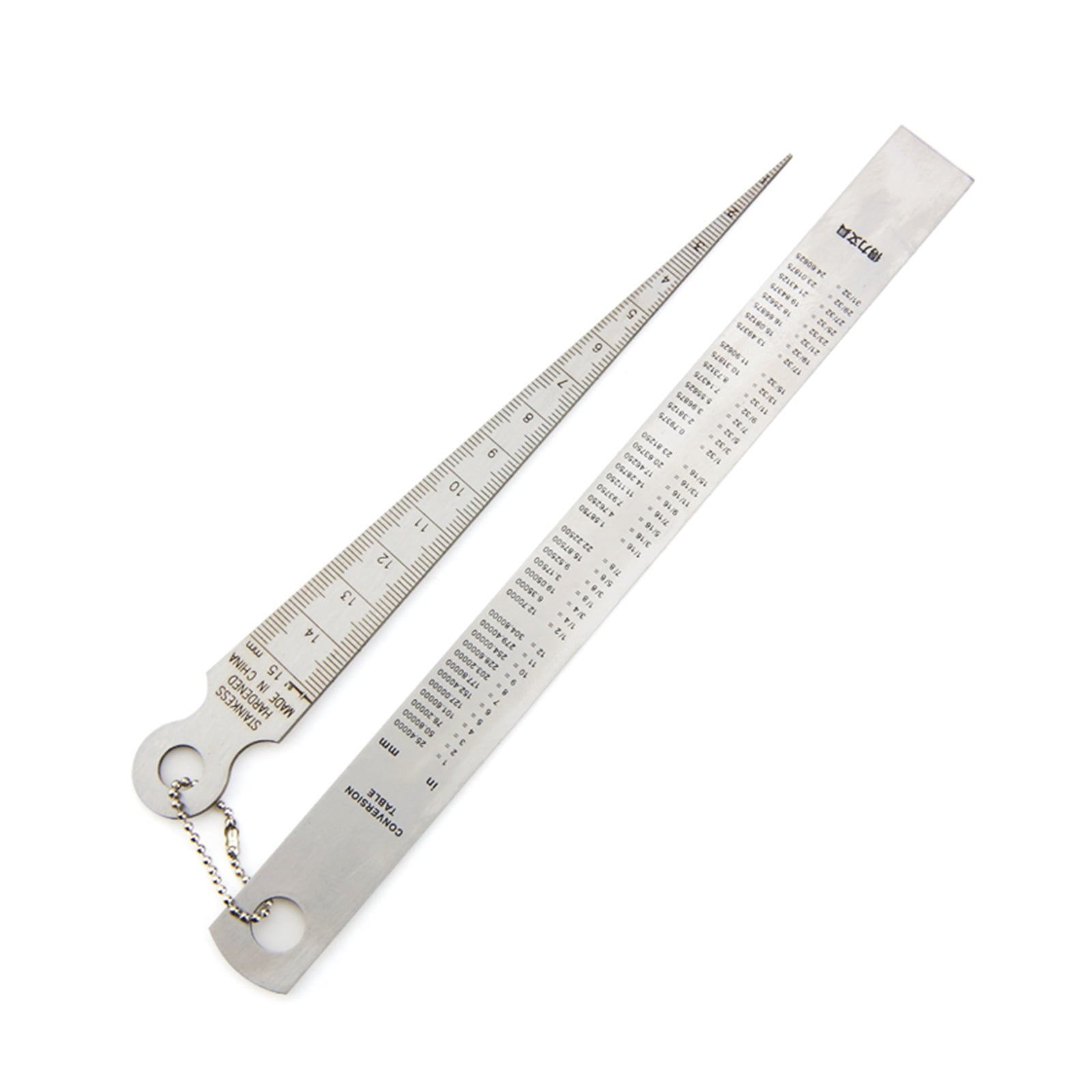1-15mm Set Wedge Feeler Gauge Clearance Ruler Probe Taper Gauge Gap Measurement Tools Steel Ruler Wedge Valve Thickness Gauge ,Easy to Use