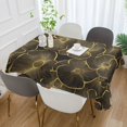 thumbnail image 2 of Yayeee Tablecloths 60" x 90" Rectangle Wrinkle Resistant Party Table Cover, Black Flower Pattern, 2 of 8