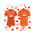 thumbnail image 1 of Playera En Duo Para Parejas De Capybara 14 De Febrero San Valentin Color Anaranjado Talla Grande Marca Emil SaEs, 1 of 4