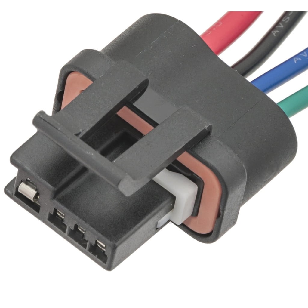 CarLights360 For Chevy C3500/K3500 1992-2000 Electrical Connector | Plastic | Metal Contact Terminal | Blade Terminal | Push On Attachment Method | Rectangle Connector | For 1102635, 10463266