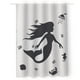 thumbnail image 3 of Cortina de Baño Impermeable Antihongos Juana Gallo con Diseño de Silueta Sirena para Baño, 3 of 7