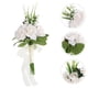 thumbnail image 4 of Ramos de novia para novia y dama de honor, ramo de rosas artificiales de mano para sesiones de fotos de boda, compromiso y más., 4 of 6