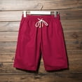 thumbnail image 4 of MSJUHEG Mens Shorts Men'S Shorts New Shorts Cropped Pants Washed Beach Pants Shorts Men Red 2Xl, 4 of 5