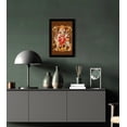 thumbnail image 5 of IBA Indianbeautifulart Goddess Durga Picture Frame Religious Poster Black Wall Frame Deity Photo Frame Wall Decor&nbsp;For Home/ Office/ Temple-8 x 10 Inches, 5 of 7