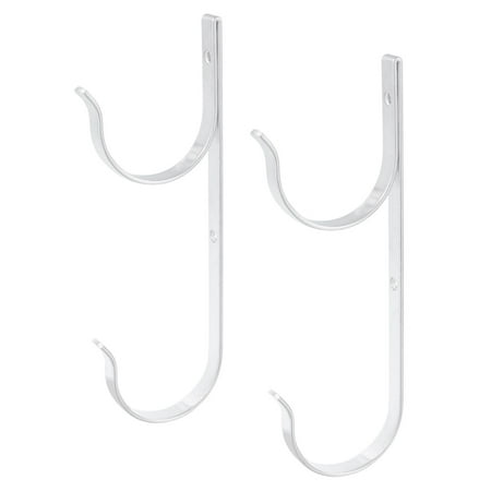 U.S. Pool Supply 2 Pack Aluminum Pool Hangers for Telescopic Poles - Store Poles with Nets, Vacuums, Hoses & (Best Pool Supply Store)