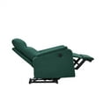 thumbnail image 4 of Power Motion Recliner With USB Charge Port and Extending Footrest, Fabric Upholstered Ergonomic Lounge Chair Single Sofa Chair with Adjustable Backrest & Wide Armrest for Living Room Office Green, 4 of 5