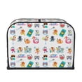 thumbnail image 2 of Lsque Hello Summer Cat Print 4 Slice Toaster Cover , Kitchen Appliance Dustproof Protector , Toaster Protector Dustproof Kitchen Appliance Cover, 2 of 7