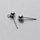 thumbnail image 3 of 1 Par de Pendientes de Almohadilla BLESIY Plata 3mm, 3 of 8