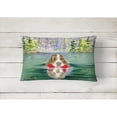 thumbnail image 2 of Dog Portrait/Landscape Painting Fabric Decorative Pillow, 2 of 3