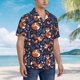 thumbnail image 3 of Fotbe Cute Foxes Camisa Hawaiana para Hombre Unisex – Camisa Casual de Verano con Botones de Manga Corta de Algodón y Lino,XX-Large, 3 of 7