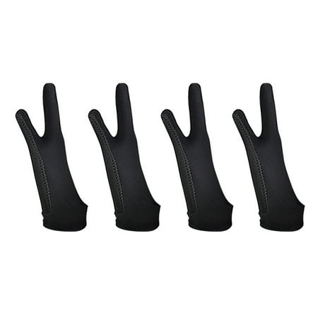

NUOLUX 2 Pairs Drawing Glove Artist Glove Tablet Digital Art Glove Two-finger Sketch Glove