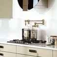 thumbnail image 4 of Whitehaus Collection WHKPFLV3-9550-NT-AB Vintage III Wall Mount Pot Filler with Lever Handles & a Swivel Aerator - Antique Brass, 4 of 4