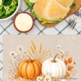 thumbnail image 3 of Joocar Autumn Pumpkin And Wheat Design Linen Table Mats Set Of 4 For Home Kitchen Table Decor 12x18 inch, 3 of 5