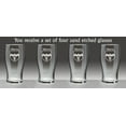 thumbnail image 2 of Morris Irish Coat of Arms Tavern Glasses - Set of 4 (Sand Etched), 2 of 3