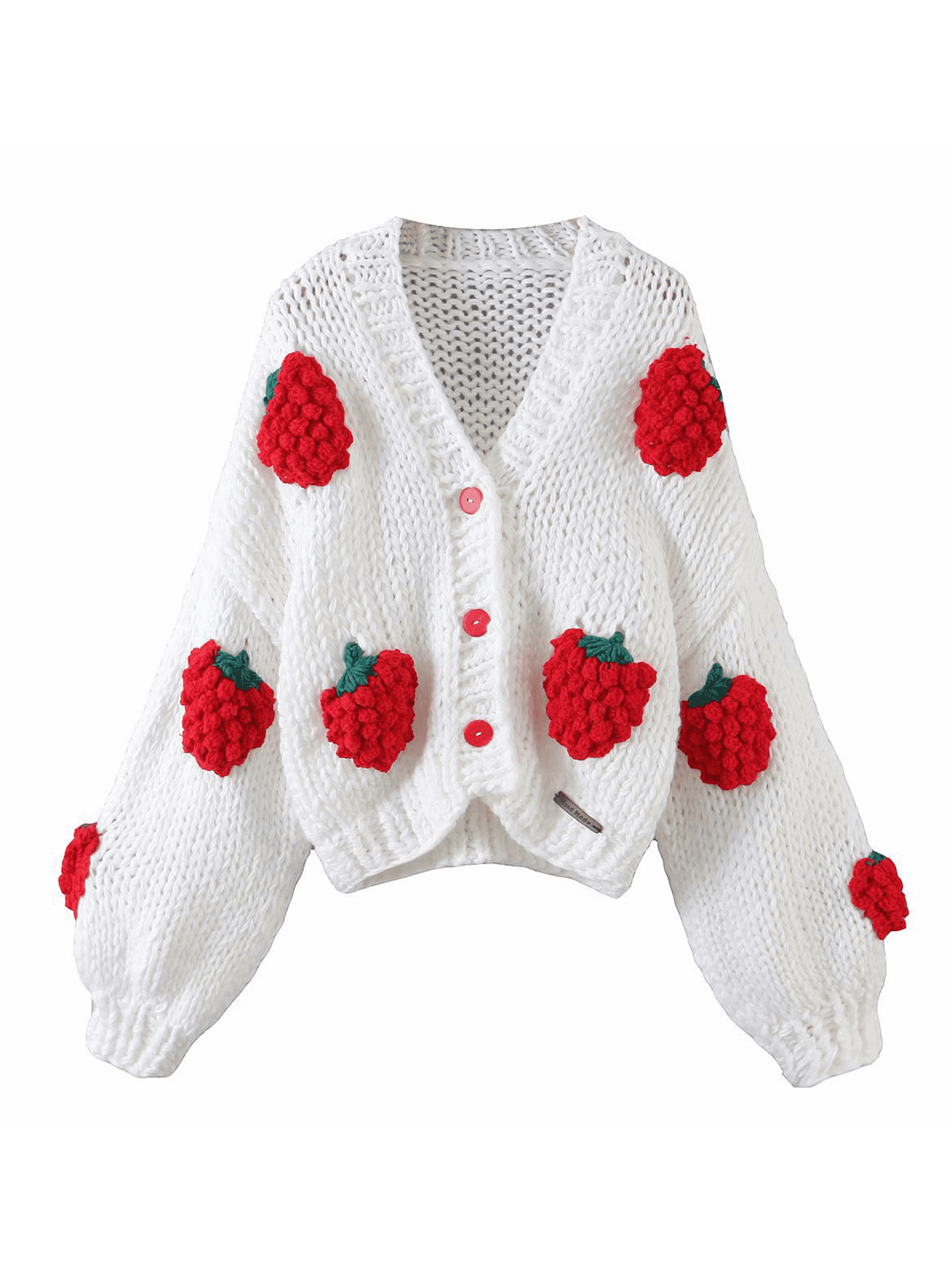 oversized flower cardigan