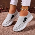 thumbnail image 3 of Rokment Orthopedic Walking Shoes for Women Elderly Plantar Fasciitis with Arch Support Lightweight Confortable Mesh Non Slip Work Tennis Nursing Sneakers Grey Size 8.5, 3 of 5
