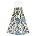 thumbnail image 7 of Yayeee Kitchen Hanging Hand Towels Set of 2 with Loop Bathroom Absorbent Tie Towel, Blue Floral, 7 of 7