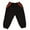 Black, variant on CYRBOKO Toddler Girls Sweatpants, Elastic Waist Cotton Fall Loose Joggers with Pockets Pink Size 2-10 T