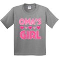 thumbnail image 3 of Inktastic Oma's Girl Heart Youth T-Shirt, 3 of 5