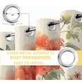 thumbnail image 6 of Orange Spring Floral Blackout Curtains for Bedroom/Living Room, Thermal Insulated Kitchen Curtains, Watercolor Summer Botanical Birds Grommet Darkening Window Treatment Drapes 42"x63"x2, 6 of 8