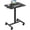 Black, variant on LiteHaven Mobile Standing Desk, Laptop Computer Cart, Height Adjustable Rolling Cart with Wheels, Small Rolling Desk for Home Office White