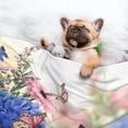 thumbnail image 3 of Yiaed Butterfly And Flowers Print Dog Blankets-Cat Blanket Washable for Couch Protection,Puppy Blanket, Soft Plush Reversible Throw Furniture Protector-Small, 3 of 8