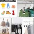 thumbnail image 5 of 30Pcs Boot Hangers for Closet, Portable Laundry Hooks with Clips, Hanging Clips Clothes Pins, Hanger Clips Boot Hanging Hold Clip, Multifunctional Hangers Single Clips for Pants Hats Travel, 5 of 8