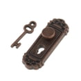 thumbnail image 1 of Cerradura de Puerta de Bronce Vintage en Miniatura Perfecl con Llave para Decoración 1/12, 1 of 6